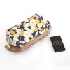 Floral Canvas Makeup Bag for Women - Portable Cosmetic Organizer and Toiletry Holder with Zipper, Perfect for Travel and On-the-Go Use