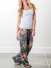 Floral Wide Leg Casual Pants with Bandage Design – Trendy Comfort for Every Occasion
