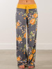 Floral Wide Leg Casual Pants with Bandage Design – Trendy Comfort for Every Occasion