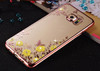 Stylish Floral Diamond Case for Samsung Galaxy A3 2016 - Bling TPU Clear Cover for A3, A5, A7, J3, J5, J7 Prime - Luxe Flower Design