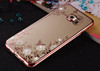 Stylish Floral Diamond Case for Samsung Galaxy A3 2016 - Bling TPU Clear Cover for A3, A5, A7, J3, J5, J7 Prime - Luxe Flower Design