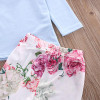 Adorable Floral Baby Girl Outfit Set - Long Sleeve Lace T-Shirt, Pants & Cotton Headband - 3-Piece Casual Wear for Infants