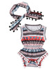 Floral Baby Girls Sleeveless Romper Bodysuit Set with Headband - Classic One-Piece Sunsuit Outfit for Summer