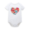 Adorable Floral Short Sleeve Bodysuits for Baby Girls - Summer & Spring Infant Clothing, Perfect Jumpsuits for Newborns Ages 0-12 Months