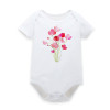 Adorable Floral Short Sleeve Bodysuits for Baby Girls - Summer & Spring Infant Clothing, Perfect Jumpsuits for Newborns Ages 0-12 Months