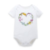 Adorable Floral Short Sleeve Bodysuits for Baby Girls - Summer & Spring Infant Clothing, Perfect Jumpsuits for Newborns Ages 0-12 Months