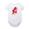 Adorable Floral Short Sleeve Bodysuits for Baby Girls - Summer & Spring Infant Clothing, Perfect Jumpsuits for Newborns Ages 0-12 Months