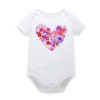 Adorable Floral Short Sleeve Bodysuits for Baby Girls - Summer & Spring Infant Clothing, Perfect Jumpsuits for Newborns Ages 0-12 Months