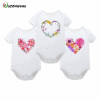 Adorable Floral Short Sleeve Bodysuits for Baby Girls - Summer & Spring Infant Clothing, Perfect Jumpsuits for Newborns Ages 0-12 Months