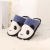 Cozy Unisex Panda House Slippers for Men - Plush Non-Slip Winter Slides and Warm Furry Home Shoes