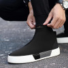 Stylish High Top Zipper Ankle Boots for Men - Comfortable Casual Walking Flats for Autumn Winter