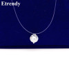 Elegant Zircon Choker Necklace for Women – Fine Transparent Invisible Design, Super Shiny Jewelry for 2023
