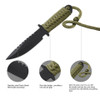 FINDKING 7.5 Inch Utility Combat Tactical Knife Camping Survival knife hunting knife with Nylon Sheath Fixed Blade