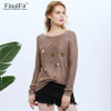 FinalFit Sequined Sweater Women Autumn Causal Knitted Women Sweater Pullovers Pull Femme