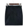 FinalFit High Waisted Pencil Women Skirt Suede Tight Bodycon Sexy Mini Short Skirt