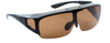 Filp up polarized Fit over sunglasses with lens folding wear on regular prescription glasses