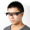 Filp up polarized Fit over sunglasses with lens folding wear on regular prescription glasses