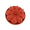 FILBAKE Kitchen 8 Petals Circular Wine Red Silicone Mousse Moulds Pan Cake Mold Baking Molds Decorating Tools