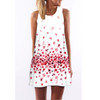 FICUSRONG Vestidos 2017 New Summer Dress Sleeveless Floral Print Casual Women Dress Above Knee Plus Size Women Clothing Dresses