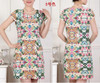 FICUSRONG L-4XL New Fashion Women Summer dress Slim Tunic Milk Silk print Floral dresses Casual Plus Size sexy bodycon dress