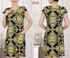 FICUSRONG L-4XL New Fashion Women Summer dress Slim Tunic Milk Silk print Floral dresses Casual Plus Size sexy bodycon dress