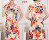 FICUSRONG L-4XL New Fashion Women Summer dress Slim Tunic Milk Silk print Floral dresses Casual Plus Size sexy bodycon dress