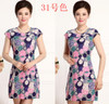 FICUSRONG L-4XL New Fashion Women Summer dress Slim Tunic Milk Silk print Floral dresses Casual Plus Size sexy bodycon dress