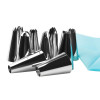 FHEAL 27Pcs/Set Silicone Icing Piping Cream Pastry Bag Stainless Steel Nozzle Pastry Tips Converter DIY Baking Decorating Tools