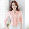 FGLAC Chiffon blouses New 2017 Women shirt Fashion Casual Long-sleeved chiffon shirt Elegant Slim Solid color lady blusas shirt