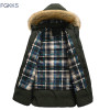 FGKKS New Brand Clothing Winter Men Jacket Fashion Mens Winter Parka With Hood Casual Warm Men's Coats Thick Long Parkas Male