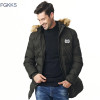 FGKKS New Brand Clothing Winter Men Jacket Fashion Mens Winter Parka With Hood Casual Warm Men's Coats Thick Long Parkas Male