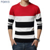 FGKKS 2017 New Autumn Winter Fashion Brand Clothing Men Knitted Sweater O-Neck Slim Fit Pullover Men Striped Sweaters For Men