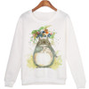 Fevengetoll 2017 Sweatshirts Kawaii Pullovers Moleton New Cute Totoro Hoodies Winter sudaderas mujer WMH35