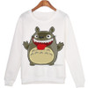 Fevengetoll 2017 Sweatshirts Kawaii Pullovers Moleton New Cute Totoro Hoodies Winter sudaderas mujer WMH35