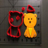 3D Printed Lion Zebra Giraffe Cookie Cutter Set