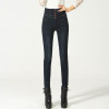 New High Waist Jeans Slim Fashion Plus Size Woman Jeans Denim Long Pencil Pants Color Blue Black Skinny Jeans Woman