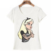 New harajuku summer fashion women T-Shirt Alice's cartoon girl T Shirt Novelty Design casual female Tops cute princess Tee New harajuku summer fashion women T-Shirt Alice's cartoon girl T Shirt Novelty Design casual female Tops cute princess Tee