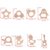 New Handmade Natural Wooden Animal Shape Baby Kids Teether Teething Toy Shower Toys New Handmade Natural Wooden Animal Shape Baby Kids Teether Teething Toy Shower Toys