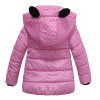 NEW Girls Winter Coat Baby Girls Jacket Warm Outerwear Children Coat fashion Dot Children Clothing Girls Clothes Hooded jacket