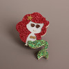 New Girls Hair Accessories Fashion Baby Hairpins Cute Flash Cartoon Mermaid Children Headwear Princess Barrette kids Hair Clips