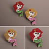 New Girls Hair Accessories Fashion Baby Hairpins Cute Flash Cartoon Mermaid Children Headwear Princess Barrette kids Hair Clips