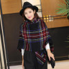 New Design Big Plaid Size Fashion Printed  Women Scarf  Warm Cotton Long Thick Ladies Shawls Hijab Winter Wrap Female Scarves