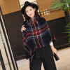New Design Big Plaid Size Fashion Printed  Women Scarf  Warm Cotton Long Thick Ladies Shawls Hijab Winter Wrap Female Scarves