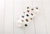 Summer CAT Warm comfortable cotton bamboo fiber girl women's socks ankle low female invisible color girl boy hosier 1pair=2pcs