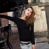 Summer Casual Women t Shirt Women Tops Solid Tee Cotton Boat Neck women's T-shirts Long Sleeve Camiseta Feminina