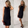 Summer Casual Women Dress Sleeveless O-neck Sexy Office Dress Vestidos Girls Mini Dresses LJ9075E Summer Casual Women Dress Sleeveless O-neck Sexy Office Dress Vestidos Girls Mini Dresses LJ9075E