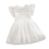 Summer Baby Embroidery lace Dress Toddler Girls Baby Kids Lace Tulle Dress Floral Princess Tutu Dress 2-7 Years