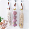 Storage of Fruits Vegetables Hanging Hollow Breathable Mesh Bag Portable Handle Garlic Onion Bag kitchen Storage bag