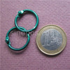 Steel Mini Split Rings 14mm Colored in plating finish, hinged split book rings, card leaflet photo album collecting binder ring