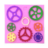 Steampunk Gears 3D Silicone Mold Fondant Cake Molds Cupcake Mould Kitchen Baking Tool Bakeware Chocolate Candy Cake Decoration